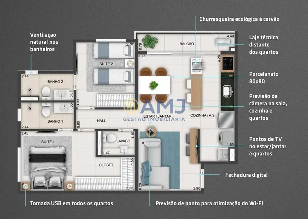 Apartamento, 2 quartos, 71 m² - Foto 15