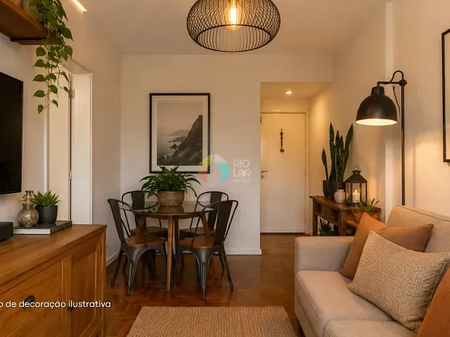 Apartamento com 80m² 2 quartos e 1 banheiro, à venda, no bairro Botafogo em Rio de Janeiro
