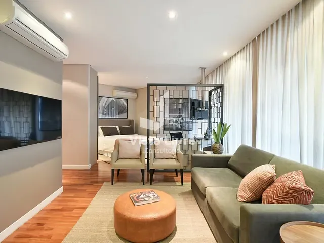 Apartamento com 65m² 1 quarto e 1 banheiro, à venda, no bairro Vila Olímpia em São Paulo