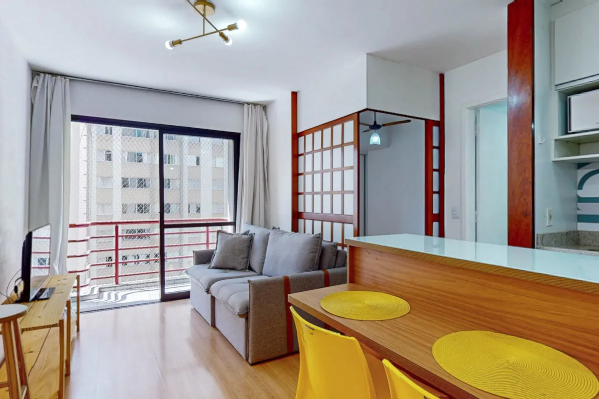 Apartamento para venda em Moema com 1 quarto, 34m²