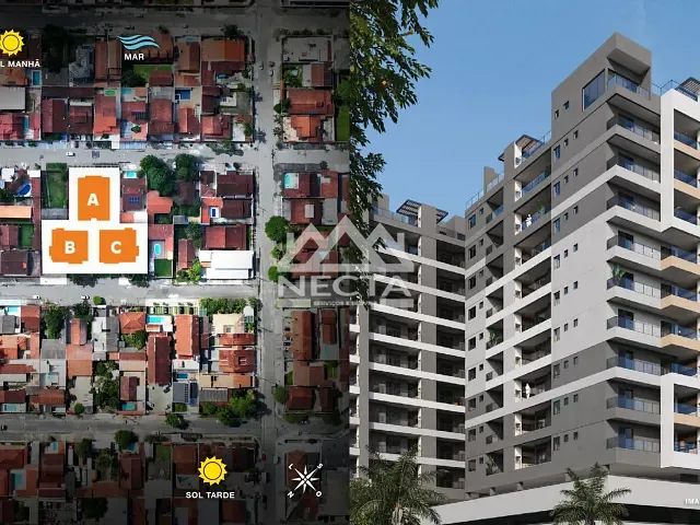 Apartamento com 54m² 1 quarto e 1 banheiro, à venda, no bairro Jardim Aruan em Caraguatatuba