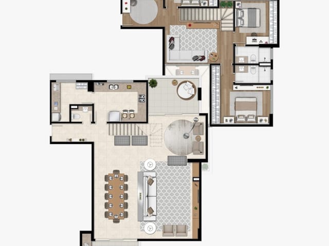 Apartamento com 364m² 3 quartos e 4 banheiros, à venda, no bairro Estrela em Ponta Grossa