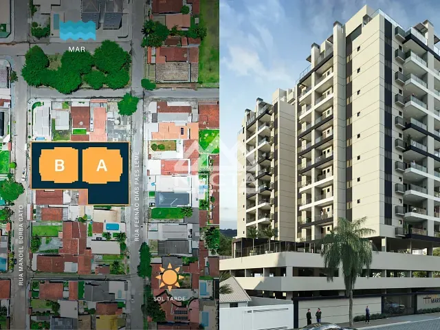 Apartamento com 51m² 1 quarto e 1 banheiro, à venda, no bairro MARTIM DE SÁ em Caraguatatuba