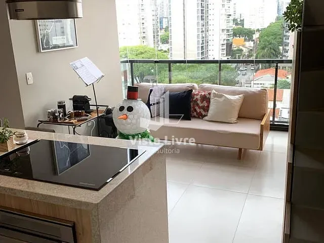 Apartamento com 80m² 1 quarto e 2 banheiros, à venda, no bairro Vila Olímpia em São Paulo