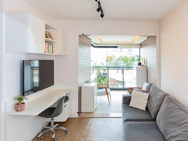 Foto do Apartamento - Apartamento para venda em Cidade Monções com 1 quarto , 42m² | Correteria Imóveis