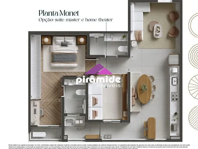 Apartamento com 71m² 2 quartos e 2 banheiros, à venda, no bairro Vila Adyana em São José dos Campos