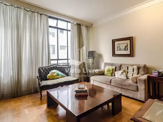 Apartamento com 156m² 3 quartos e 2 banheiros, à venda, no bairro Cerqueira César em São Paulo