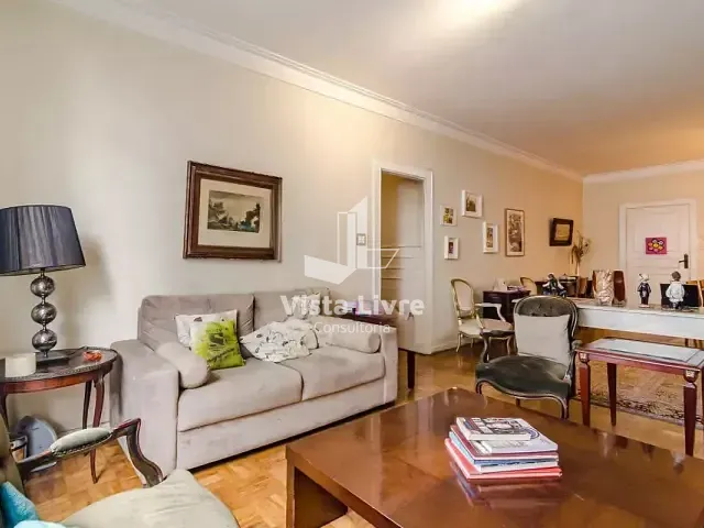 Apartamento com 156m² 3 quartos e 2 banheiros, à venda, no bairro Cerqueira César em São Paulo