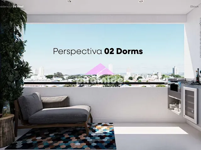 Apartamento com 66m² 2 quartos e 2 banheiros, à venda, no bairro Centro em São José dos Campos