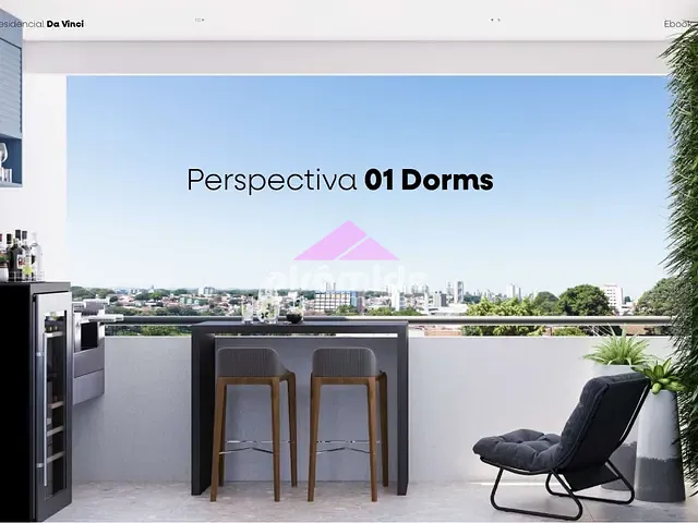 Apartamento com 43m² 1 quarto e 2 banheiros, à venda, no bairro Centro em São José dos Campos