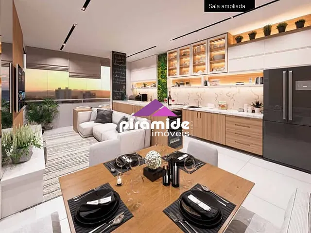Apartamento com 58m² 2 quartos e 2 banheiros, à venda, no bairro Parque Industrial em São José dos Campos
