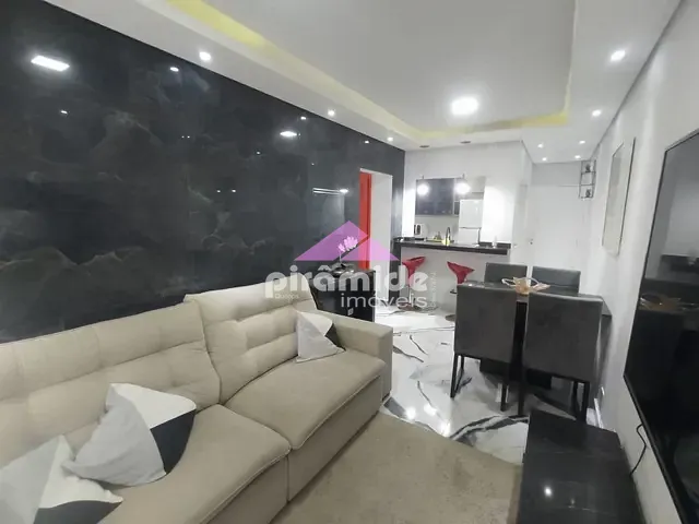Apartamento com 68m² 2 quartos e 1 banheiro, para alugar, no bairro Massaguaçu em Caraguatatuba