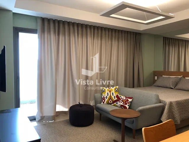 Studio com 43m² 1 quarto e 2 banheiros, à venda, no bairro Brooklin Paulista em São Paulo