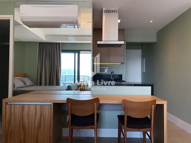 Studio com 43m² 1 quarto e 2 banheiros, à venda, no bairro Brooklin Paulista em São Paulo