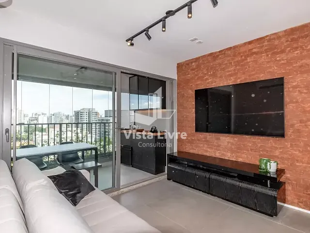 Apartamento com 51m² 1 quarto e 1 banheiro, à venda, no bairro Moema em São Paulo
