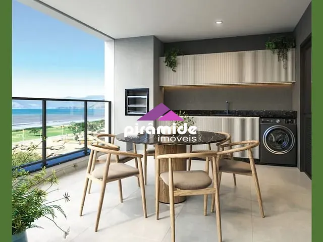 Apartamento com 85m² 2 quartos e 3 banheiros, à venda, no bairro Aruan em Caraguatatuba