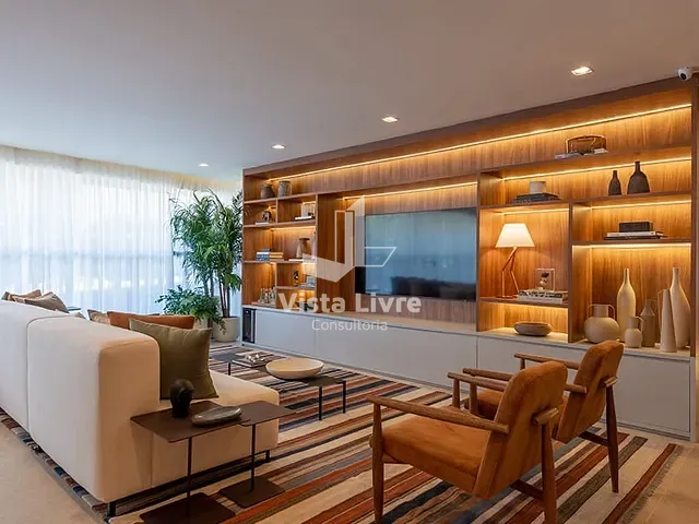 Apartamento com 168m² 4 quartos e 4 banheiros, à venda, no bairro brooklin novo em São Paulo