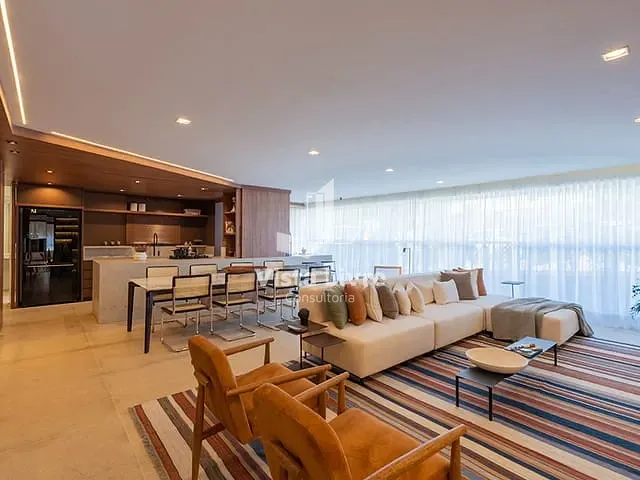 Apartamento com 168m² 4 quartos e 4 banheiros, à venda, no bairro brooklin novo em São Paulo