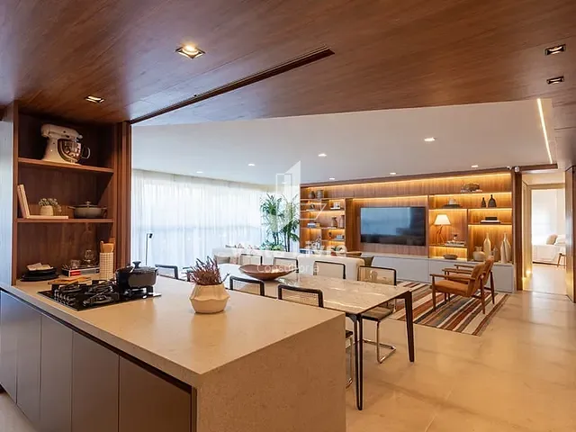 Apartamento com 168m² 4 quartos e 4 banheiros, à venda, no bairro brooklin novo em São Paulo
