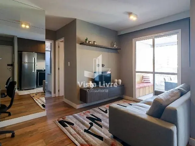Apartamento com 58m² 1 quarto e 2 banheiros, à venda, no bairro Chácara Santo Antônio (Zona Sul) em São Paulo