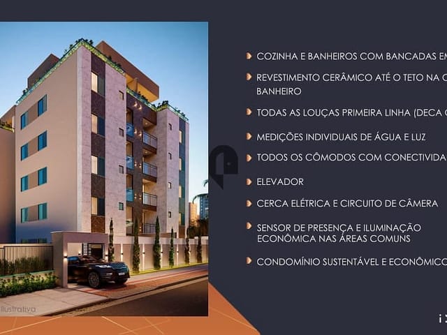 Apartamento com 80m² 3 quartos e 2 banheiros, à venda, no bairro Cabral em Não informado
