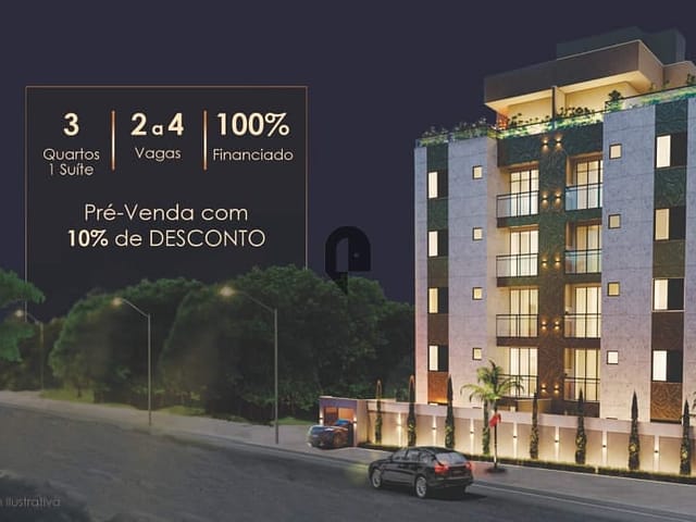 Apartamento com 80m² 3 quartos e 2 banheiros, à venda, no bairro Cabral em Não informado