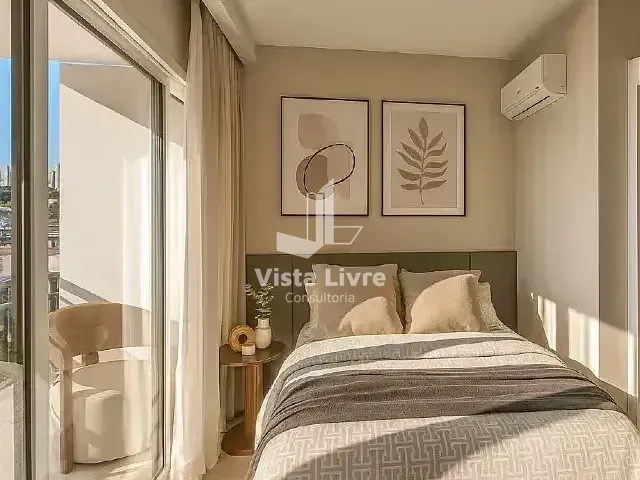 Studio com 26m² 1 quarto e 1 banheiro, à venda, no bairro Brooklin Paulista em São Paulo