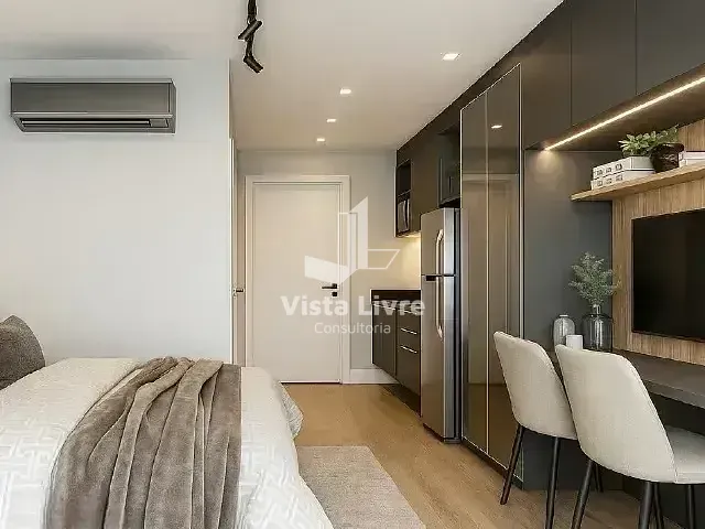 Studio com 26m² 1 quarto e 1 banheiro, à venda, no bairro Brooklin Paulista em São Paulo