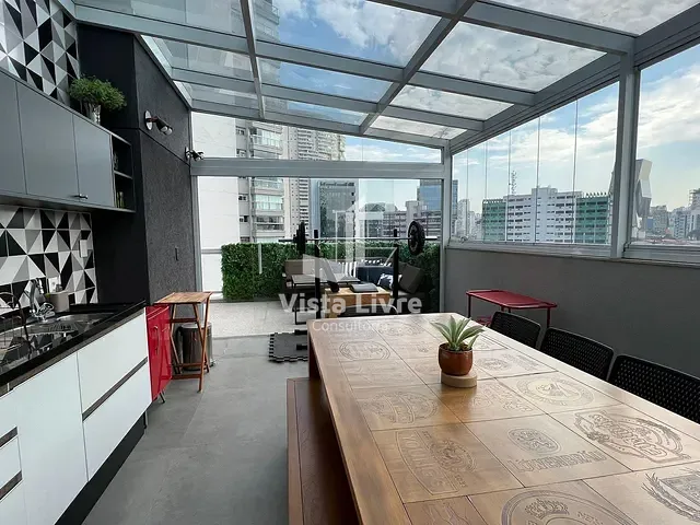 Cobertura / Penthouse com 75m² 1 quarto e 2 banheiros, à venda, no bairro Pinheiros em São Paulo