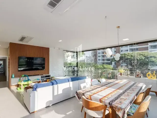 Apartamento com 160m² 3 quartos e 4 banheiros, à venda, no bairro Brooklin Paulista em São Paulo