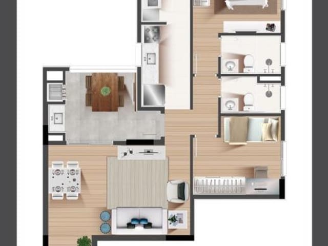 Foto do Apartamento - Apartamento à venda 2 Quartos, 1 Suite, 1 Vaga, 73.53M², Jardim Paraíso, São José dos Campos - SP | Edifício Terrazzo Di Java | RUSSI IMÓVEIS