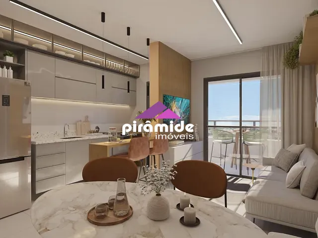 Apartamento com 54m² 2 quartos e 2 banheiros, à venda, no bairro Parque Industrial em São José dos Campos