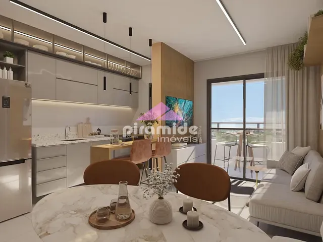 Apartamento com 54m² 2 quartos e 2 banheiros, à venda, no bairro Parque Industrial em São José dos Campos
