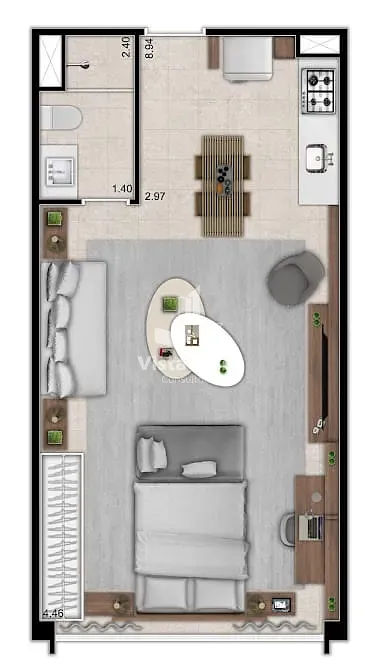 Apartamento, 1 quarto, 43 m² - Foto 14