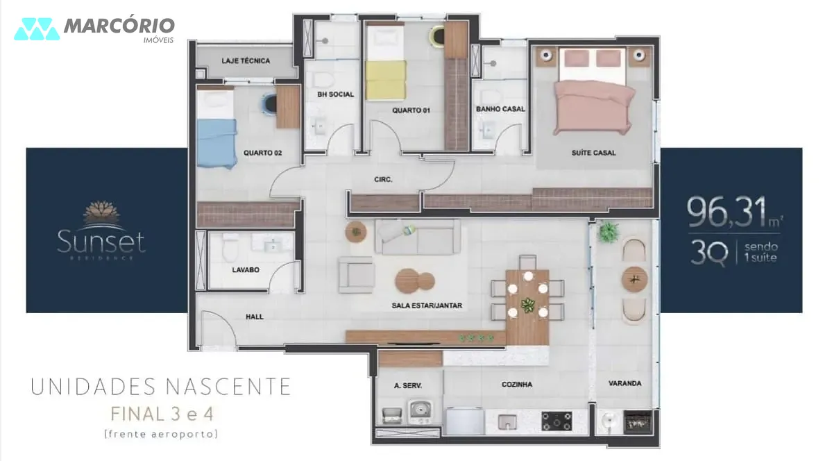 Apartamento, 3 quartos, 96 m² - Foto 5
