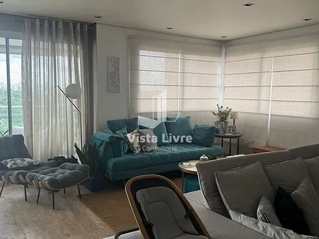 Apartamento com 240m² 4 quartos e 4 banheiros, à venda, no bairro Brooklin Paulista em São Paulo