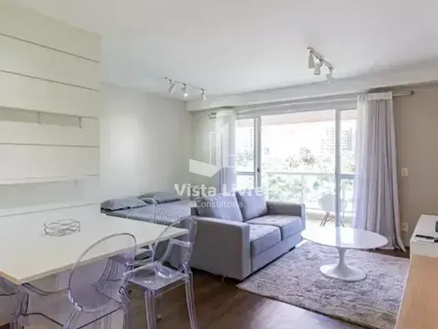 Apartamento com 53m² 1 quarto e 2 banheiros, à venda, no bairro Brooklin Paulista em São Paulo