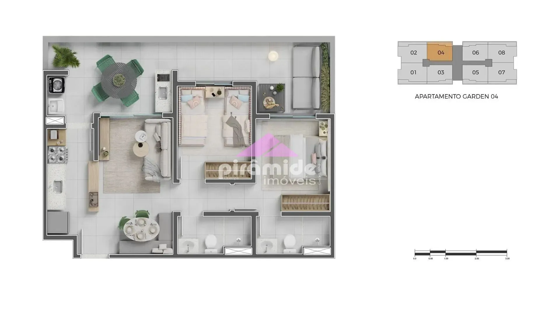 Apartamento, 2 quartos, 67 m² - Foto 3