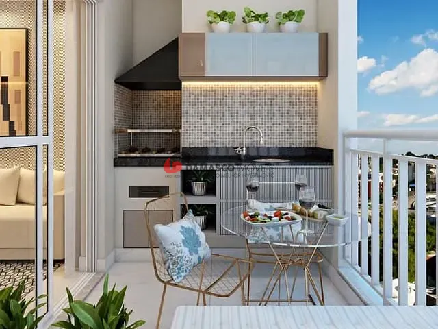 Apartamento 2 quartos e 1 banheiro, à venda, no bairro Campestre em Santo André