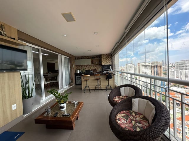 Foto do Apartamento - 🌟 Viva o Luxo no Lumina Parque Clube 🌟 146m² de Sofisticação com Sacada gourmet, 3 Suítes e 3 Vagas 🏡 | Organização Imobiliária Açores