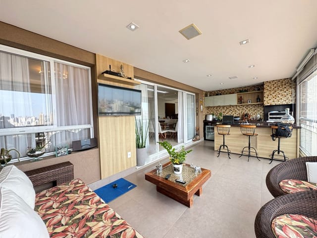 Foto do Apartamento - 🌟 Viva o Luxo no Lumina Parque Clube 🌟 146m² de Sofisticação com Sacada gourmet, 3 Suítes e 3 Vagas 🏡 | Organização Imobiliária Açores