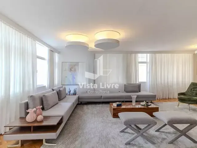 Apartamento com 262m² 4 quartos e 3 banheiros, à venda, no bairro Higienópolis em São Paulo