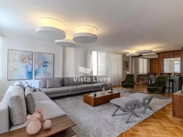 Apartamento com 262m² 4 quartos e 3 banheiros, à venda, no bairro Higienópolis em São Paulo