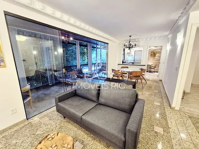 Apartamento com 119m² 2 quartos e 3 banheiros, para alugar, no bairro Leblon em Rio de Janeiro