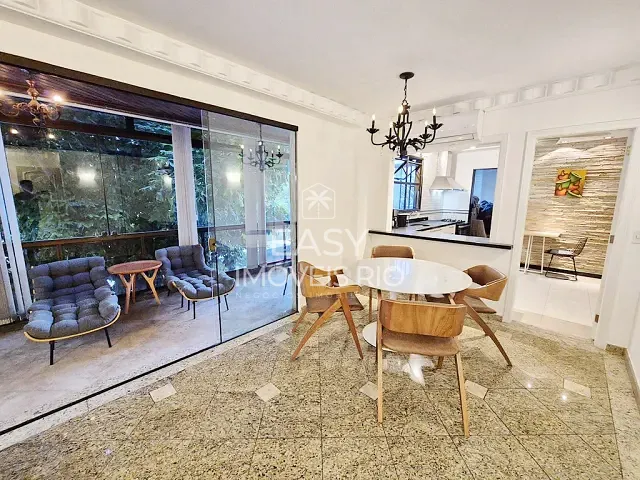 Apartamento com 119m² 2 quartos e 3 banheiros, para alugar, no bairro Leblon em Rio de Janeiro