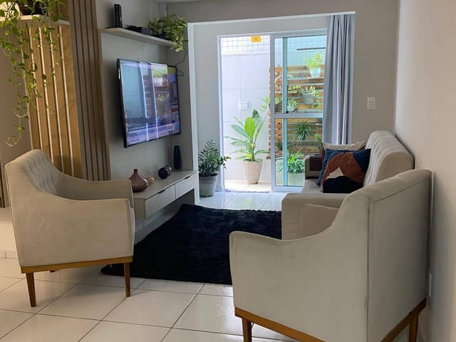 Apartamento 3 quartos e 2 banheiros, à venda, no bairro Jardim Cidade Universitária em João Pessoa