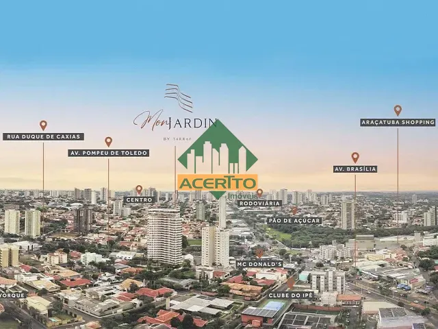 Apartamento 4 quartos e 6 banheiros, à venda, no bairro Jardim Nova Yorque em Araçatuba