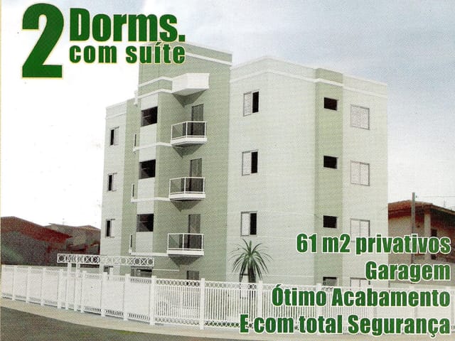 Apartamento com 64m², à venda, no bairro Residencial Estoril em Taubaté
