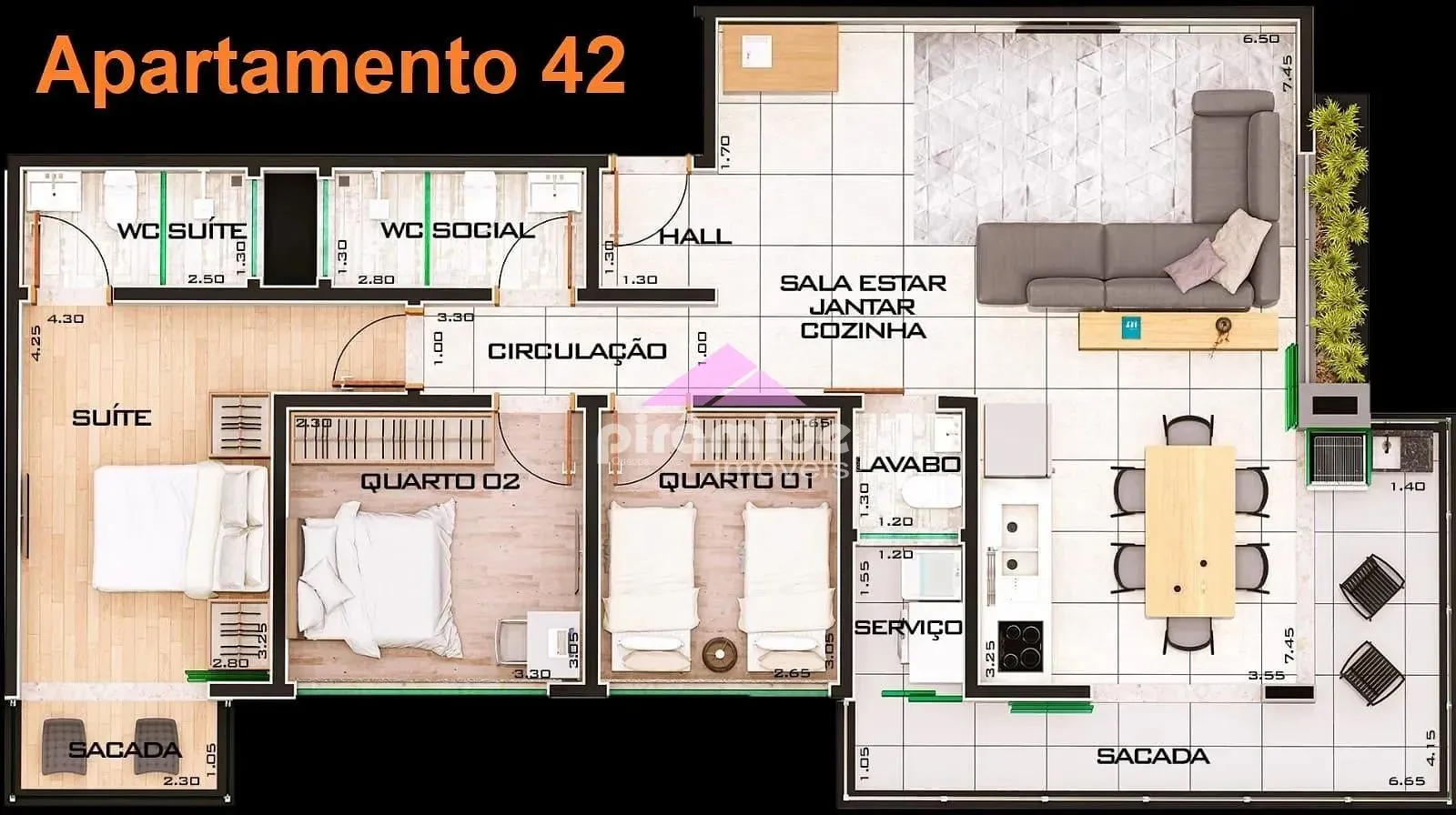 Apartamento, 3 quartos, 124 m² - Foto 4