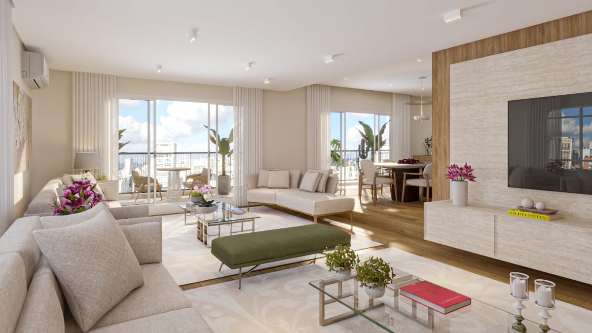 Apartamento para venda em Consolação com 3 quartos, sendo 3 suítes , 245m²